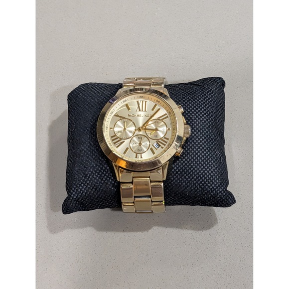 Michael Kors MK5777 Gold-Tone Chronograph | Roman Numerals | Designer watch* main image 9